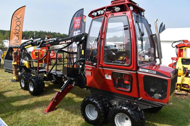 Forestry Journal: The Alstor 840 Pro mini forwarder on the Home Forestry stand.