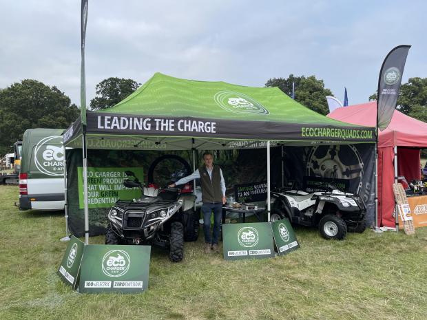 Forestry Journal: Marc Monsarrat on the Eco Charger stand.