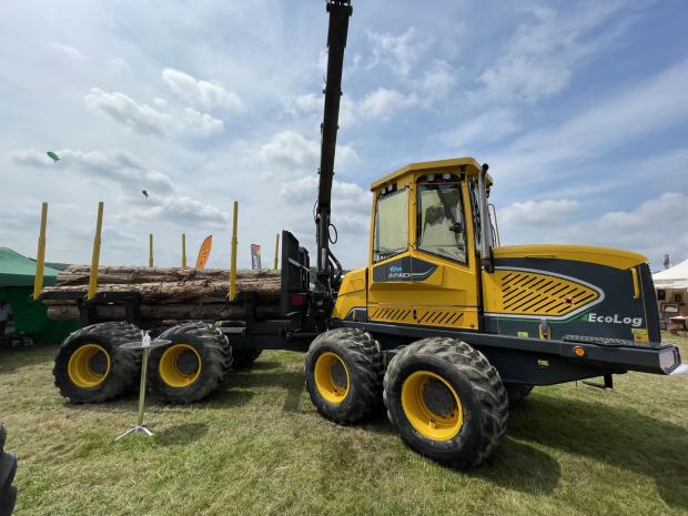 Forestry Journal: The Eco Log 574D forwarder on show.