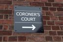 A coroner's court sign.