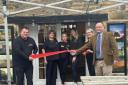 (L-R) Terry Christie with bar manager Jackie Flemming, Sophie Surtees, Kerys Whitehead, Rachel Christie  and Haltwhistle Town Council Chairman Alan Sharp