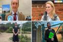 Four of the candidates standing in Norwich North, clockwise from top left: Nick Taylor, Charlotte Salomon, Ben Price and Alice Macdonald