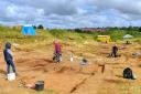 Archaeologists at work on the Sedgeford dig