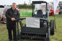 Sean with the Italian-built C4 TMV 40V ride-on/remote-controlled tracked mulcher