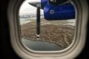 The view from Loganair's Twin Otter,  bound for Barra. The airline is marking 50 years of flying to the Hebridean island.