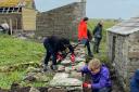 The students worked with the owners of the island – descendants of the last people to live there – to rebuild the old pier, paths, stone dykes and make one of the old cottages habitable