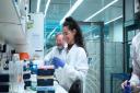 Staff working at the Keltic Pharma labs in Glasgow