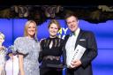 Annie Kenyon receiving The Doddie Champion Award at the My Name'5 Doddie Foundation Anniversary Dinner 2024