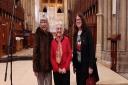 From left: The Voice winner, Molly Hocking, Jenny Kwee and Juliet Lunam, from Christian Aid