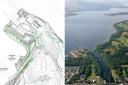 A view of the rejected plans and the area on Loch Lomond which was set to be developed