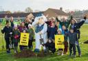 Great Uncle Bulgaria joined pupils in London to plan trees