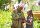 Dame Judi Dench was presented with a seedling from the Sycamore Gap tree