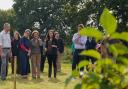 Minister Creagh visiting a planting site at Chester Zoo.