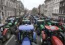 Tractors parked on Whitehall during a protest by farmers in Westminster, London, over the changes to inheritance tax (IHT) rules in the recent budget