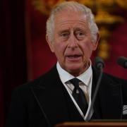 King Charles III during the Accession Council at St James's Palace, London, where King Charles III is formally proclaimed monarch.