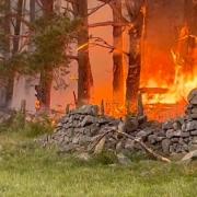 The wildfire is understood to have burned across 100 ha