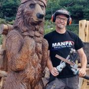 Simon and bear along with his Manpa tools, which he favours.