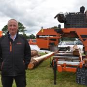 Keith Threadgall and his WoodMizer LT70.