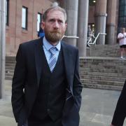 Daniel Graham leaving Newcastle Crown Court after a hearing in the case where he along with Adam Carruthers are accused of felling the Sycamore Gap tree