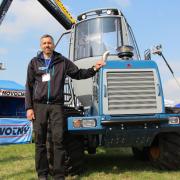 Sales manager Petr Sladek with the LVS 520 forwarder