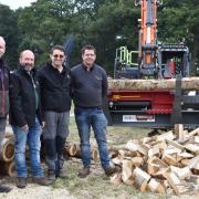 L–R: Martin Bloemenkamp (BTD Technics), Alan Gaul (PJ Gaul), Paul Trimble (Trimvale Machinery) and Ben Price (B. Price Mus-Max)