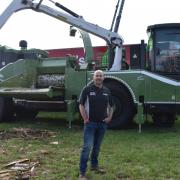 Technical consultant Andy Dudley with the Allroad truck chipper.