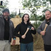 L-R Martin Hubbard, Anastasia Gandzha and Liam Andrews