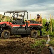 The Pro-FX 1000 HD is a three-passenger UTV with a long cargo bed