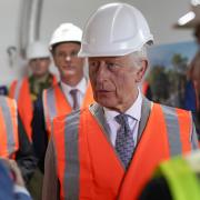 His Majesty joined the prime minister Anthony Albanese and New South Wales premier Chris Minns at the Cowper Street project