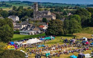 Aerial view of the event